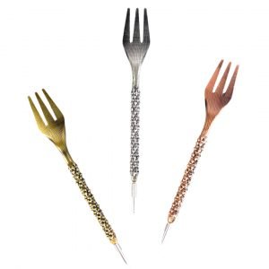 TENEDOR PUNZON FORJADO PARA PREPARAR CACHIMBAS