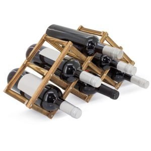 BOTELLERO DE MADERA PARA 6 BOTELLAS