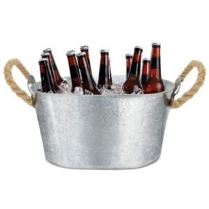 CUBITERA CON ASAS DE ESPARTO Y ABRIDORES EN AMBOS LADOS