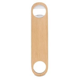 ABRIDOR DE ACERO INOXIDABLE CON RECUBRIMIENTO DE MADERA